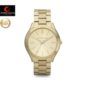 Reloj Michael Kors Slim Runway para Mujer, 42 mm, Movimiento de Cuarzo a Tres Agujas con Correa de Acero Inoxidable MK3179