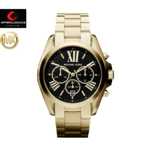 Reloj Michael Kors Unisex - Bradshaw, Reloj cronógrafo de acero inoxidable de 43 mm MK5739