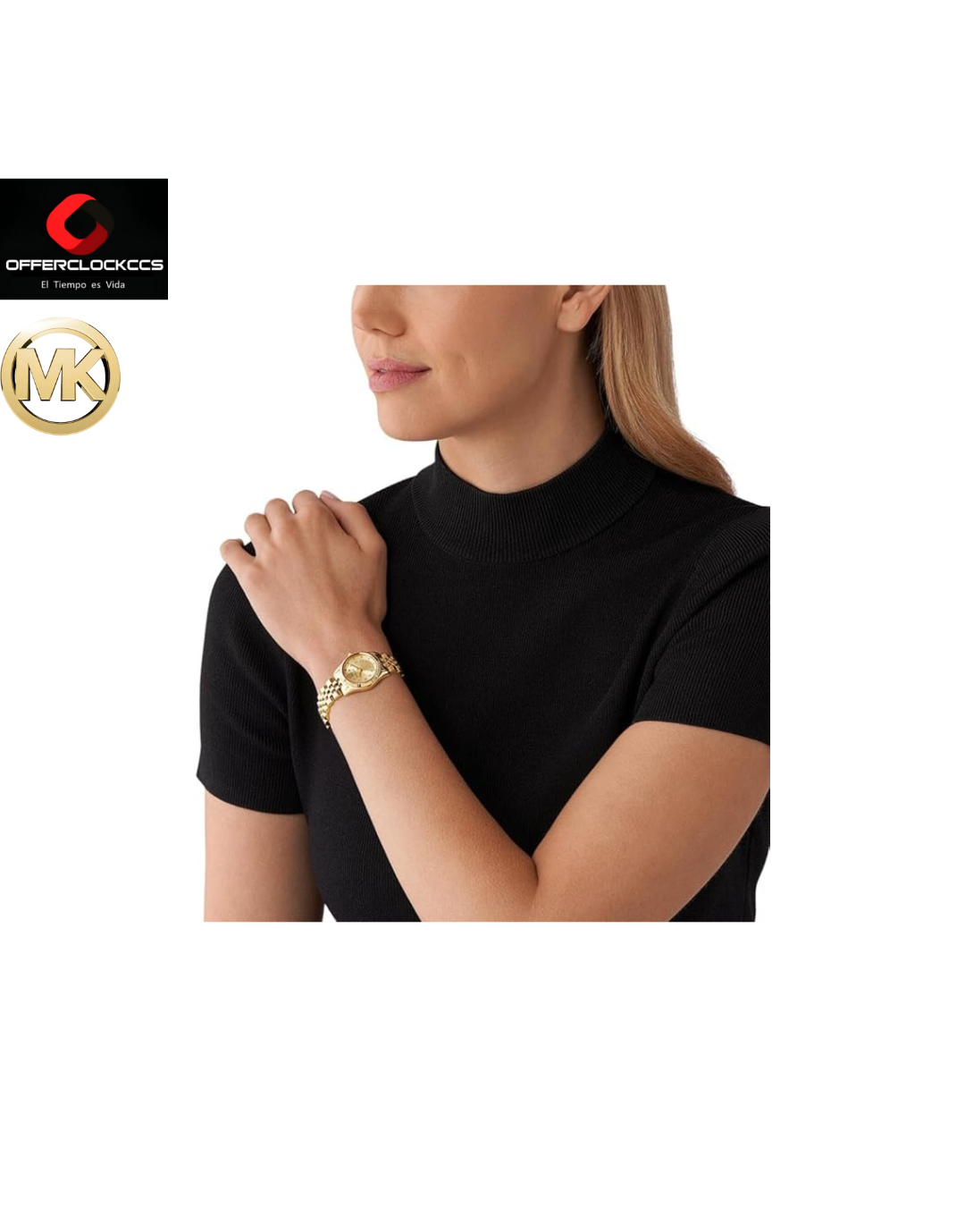 Reloj Michael Kors Lexington para Mujer, 26mm Movimiento de Cuarzo a Tres Agujas con Correa de Acero Inoxidable - Imagen 4